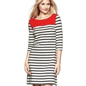 NWT Gap Navy/White XL Striped Knit Dress